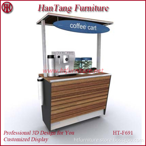 Free designed beverage kiosk display showcase for sale with customized dimensions
